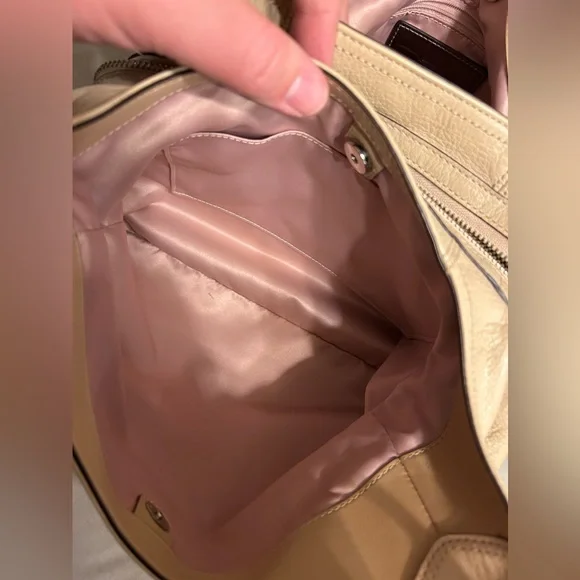 Coach Tan Leather Shoulder Bag - Picture 12 of 14